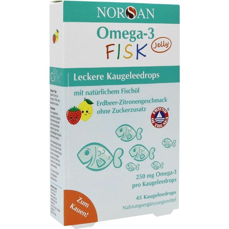 NORSAN Omega-3 FISK Jelly f.Kinder Dragees