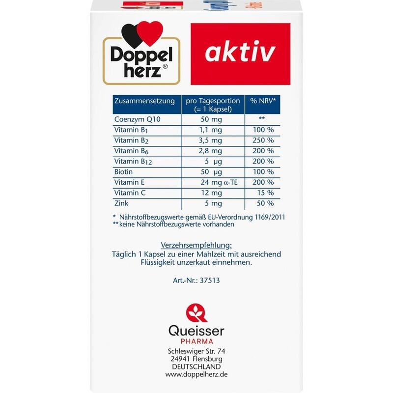 DOPPELHERZ Coenzym Q10+B Vitamine Kapseln