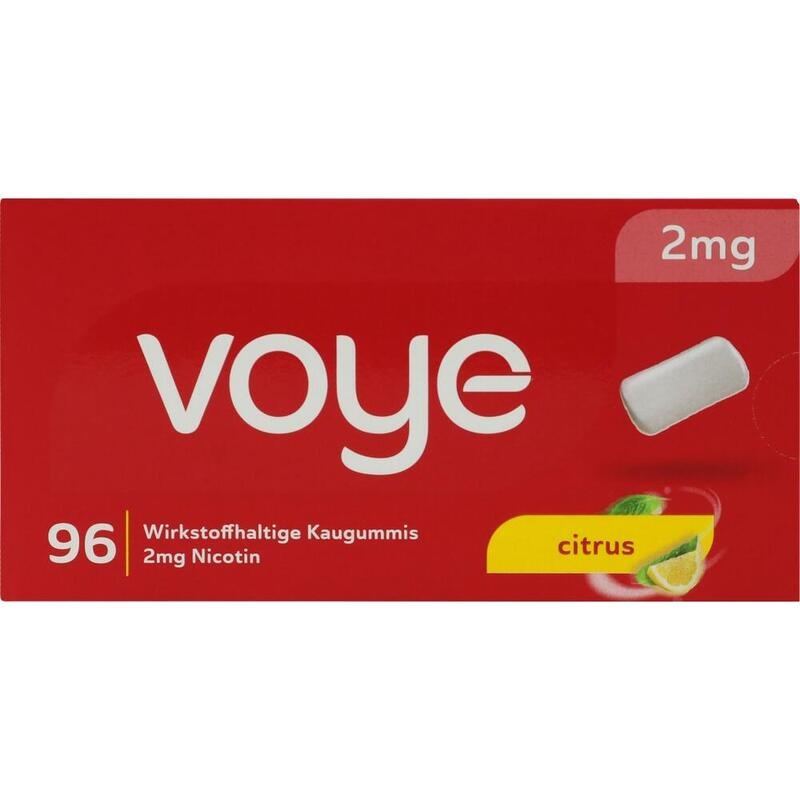 VOYE Citrus 2 mg wirkstoffhalt.Kaugummi m.Nikotin