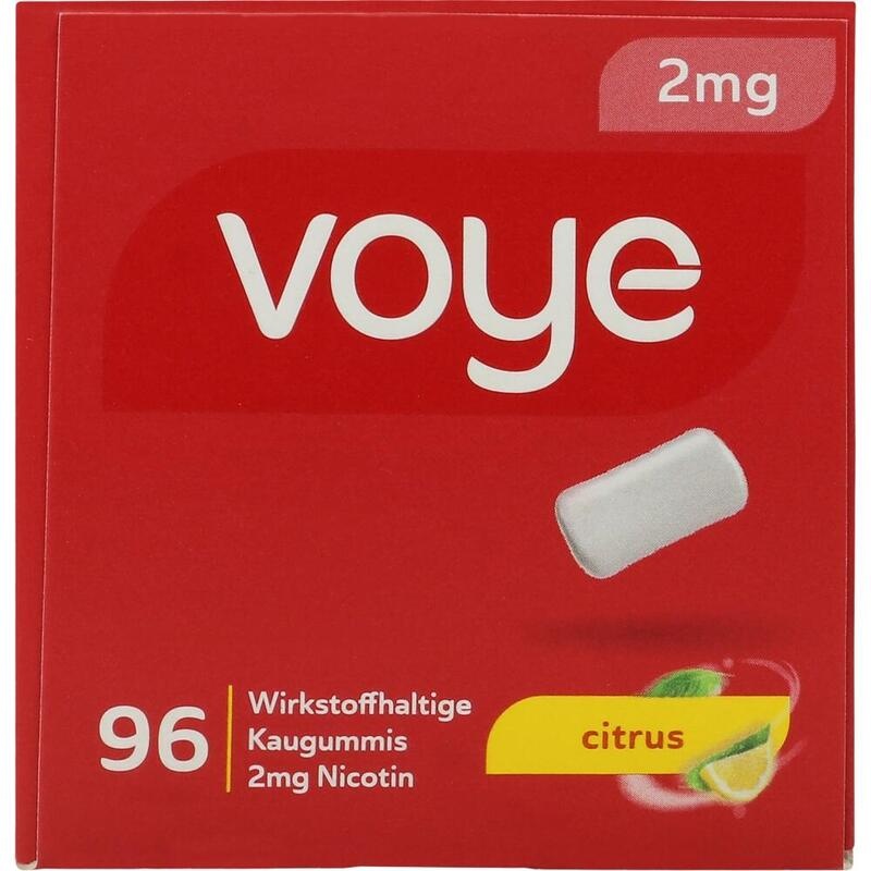 VOYE Citrus 2 mg wirkstoffhalt.Kaugummi m.Nikotin