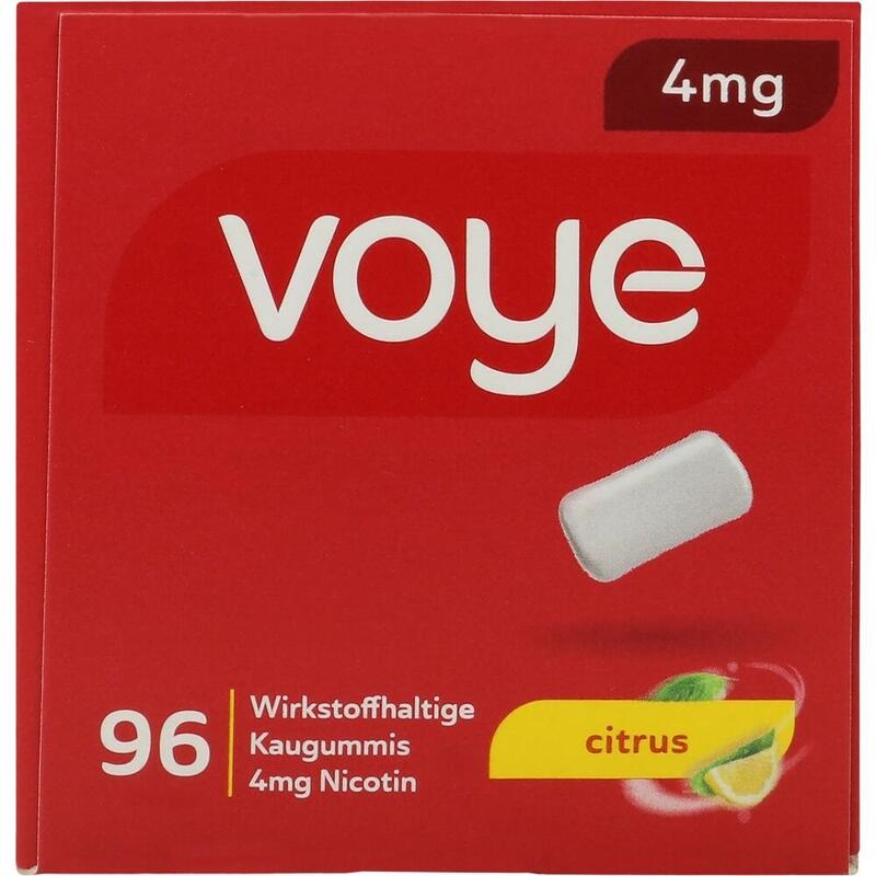 VOYE Citrus 4 mg wirkstoffhalt.Kaugummi m.Nikotin