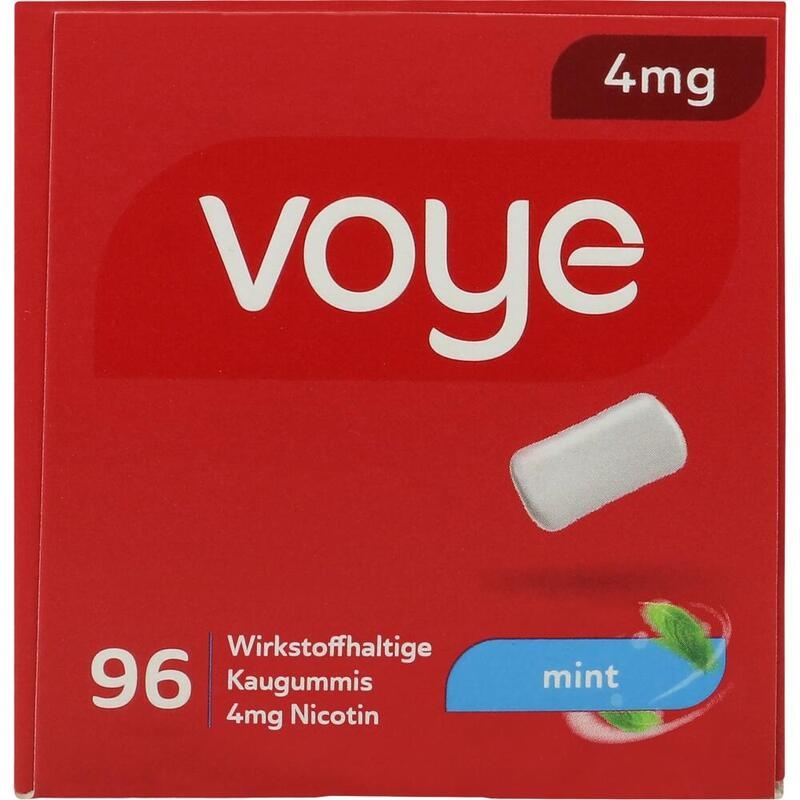 VOYE Mint 4 mg wirkstoffhalt.Kaugummi mit Nikotin