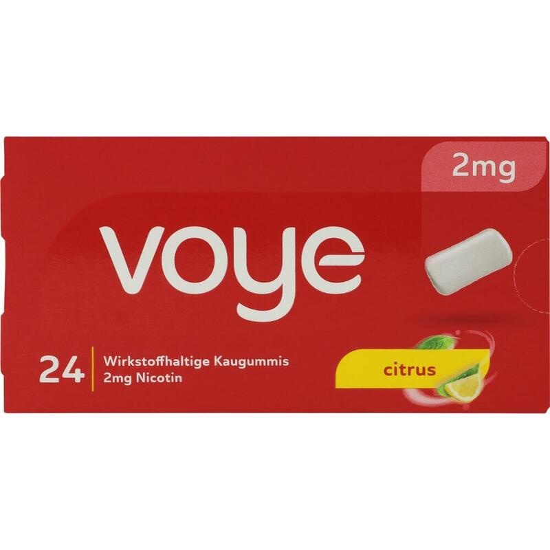 VOYE Citrus 2 mg wirkstoffhalt.Kaugummi m.Nikotin
