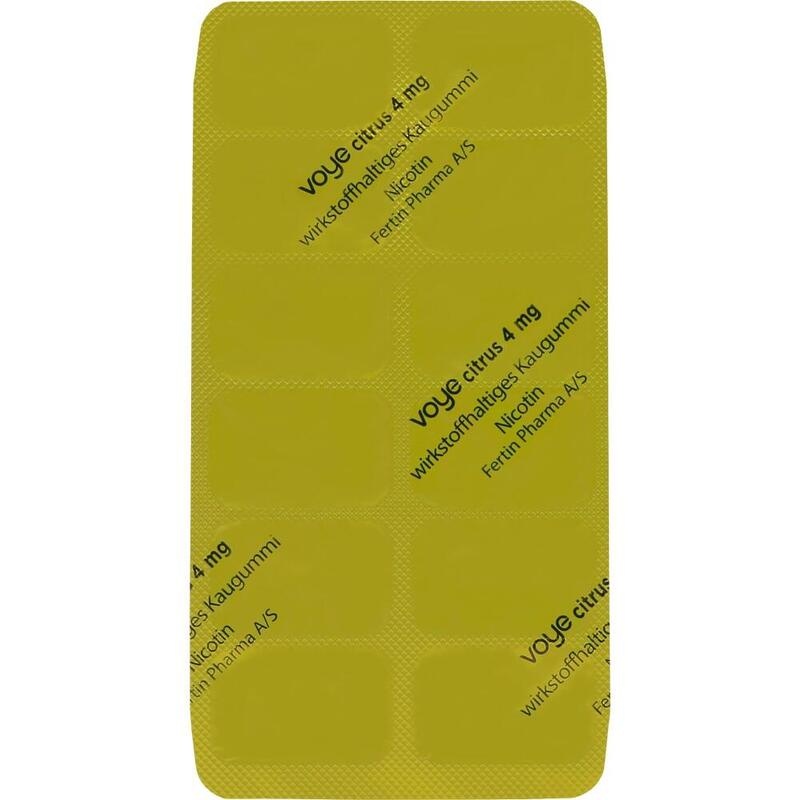 VOYE Citrus 4 mg wirkstoffhalt.Kaugummi m.Nikotin