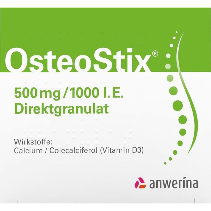 CALCIUM VITAMIN D3 500mg/1000IE OsteoStix Direktgr