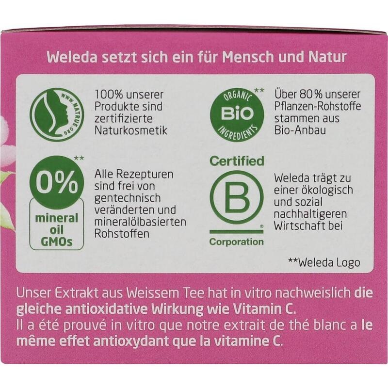 WELEDA glättende Tagespflege Wildrose & weißer Tee