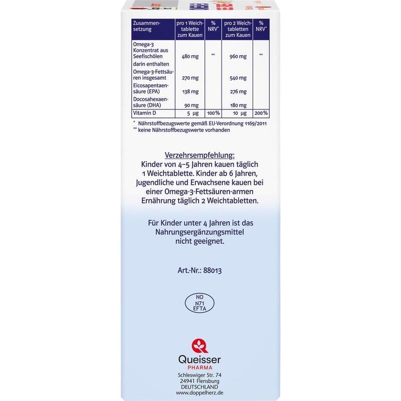 DOPPELHERZ Omega-3 Gel-Tabs family Erdb.Cit.system