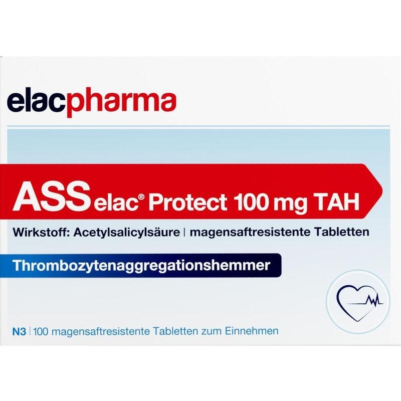 ASS elac Protect 100 mg TAH magensaftres.Tabletten