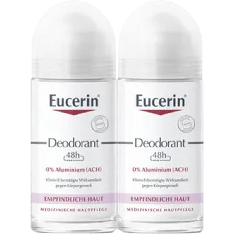 EUCERIN Deodorant Roll-on 0% Aluminium Doppelpack