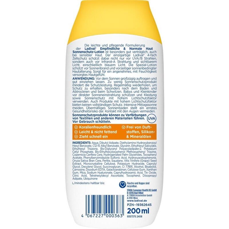LADIVAL empfindliche & normale Haut Lotion LSF 50+