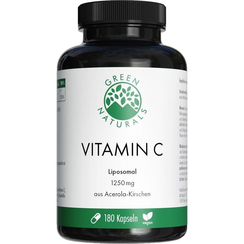 GREEN NATURALS Vit.C 1250 mg liposomal vegan Kaps.