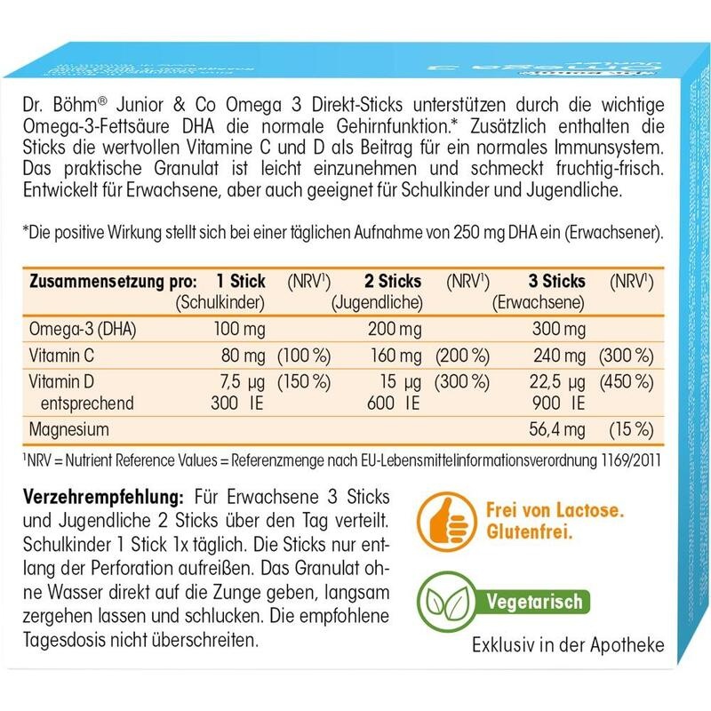 DR.BÖHM Omega-3 Junior Direkt Sticks