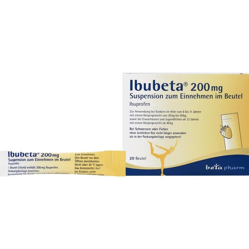 IBUBETA 200 mg Suspension zum Einnehmen im Beutel