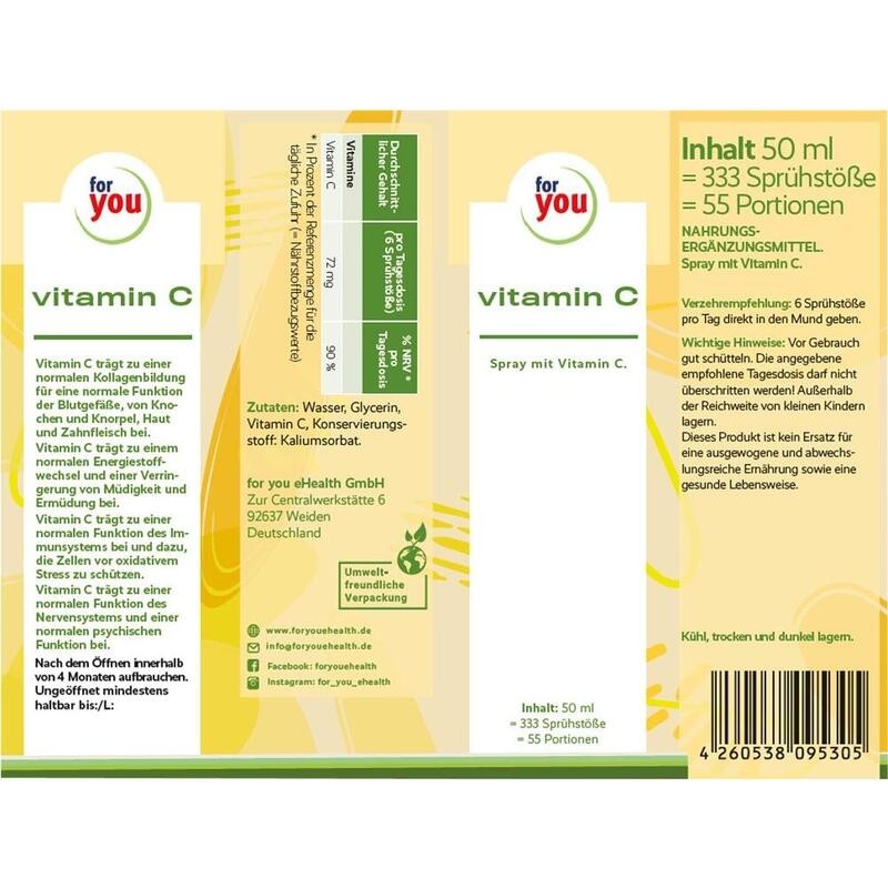 FOR YOU vitamin C Spray