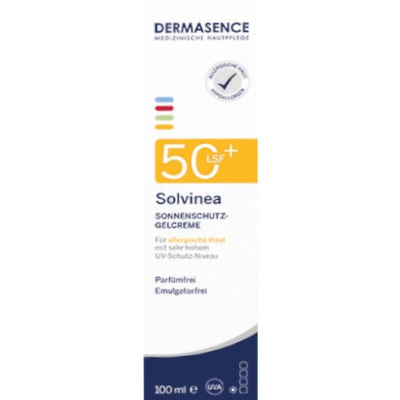 DERMASENCE Solvinea Sonnenschutz-Gelcreme LSF 50+