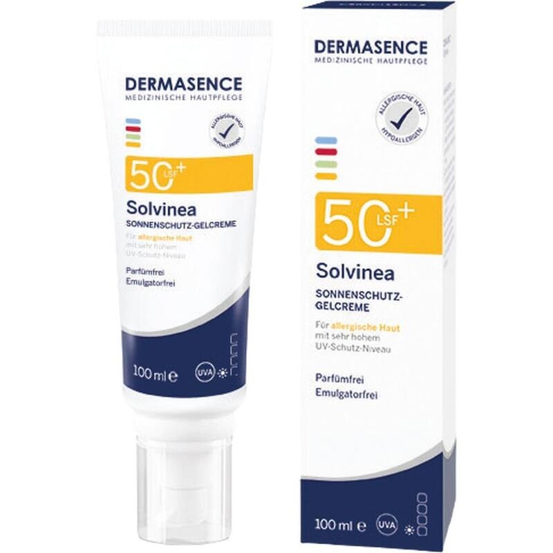DERMASENCE Solvinea Sonnenschutz-Gelcreme LSF 50+
