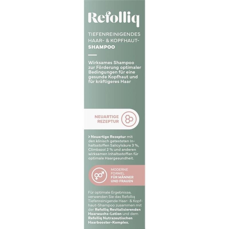 REFOLLIQ tiefenreinigendes Haar- & Kopfhaut Shamp.