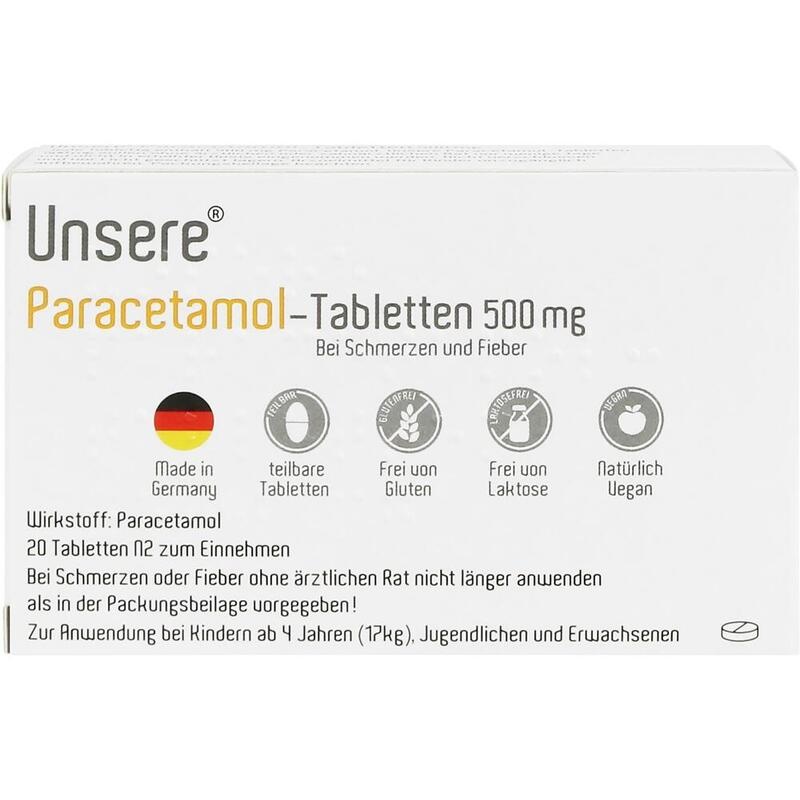 UNSERE Paracetamol-Tabletten 500 mg