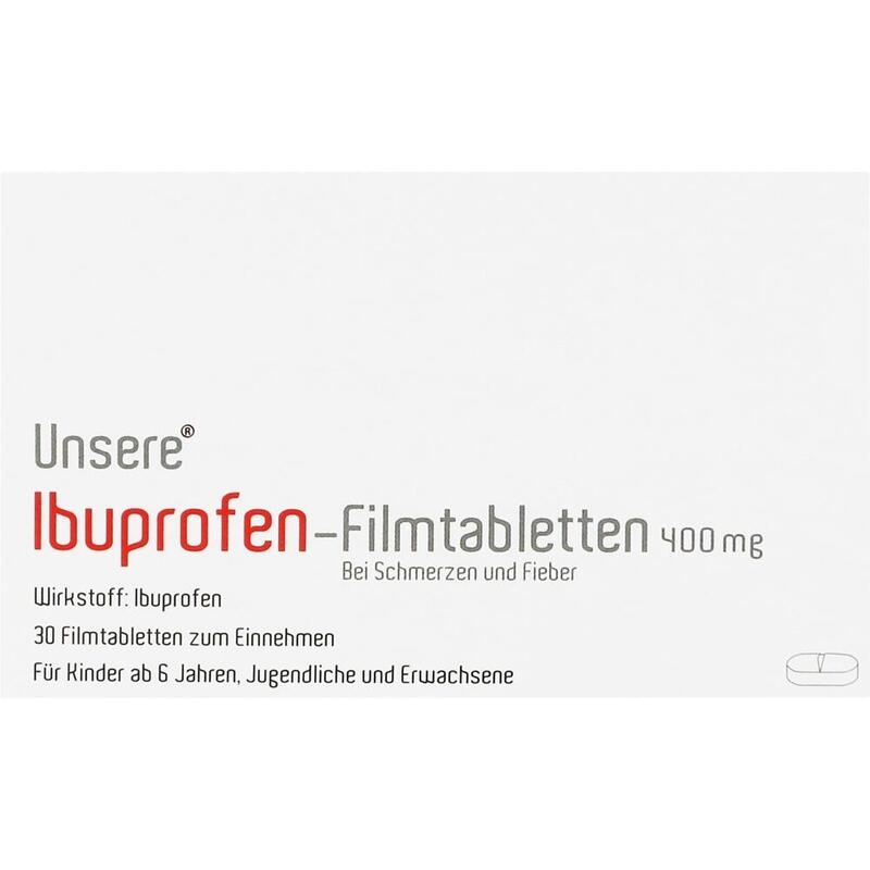UNSERE Ibuprofen-Filmtabletten 400 mg