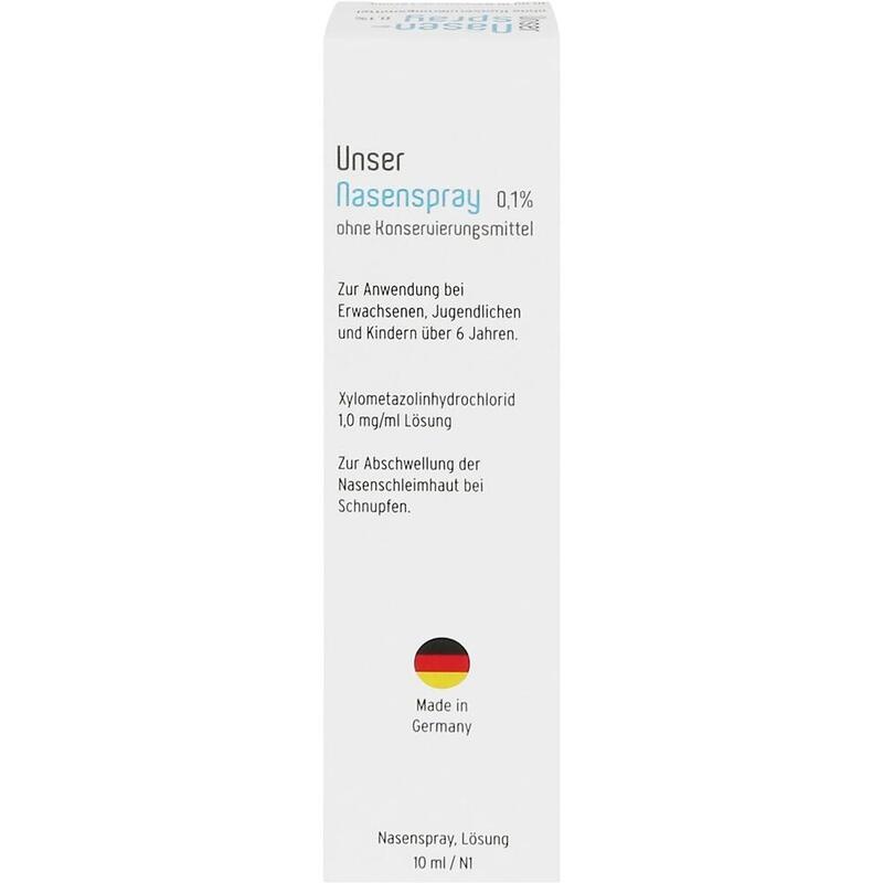 UNSER Nasenspray 0,1% ohne Konservierungsmittel