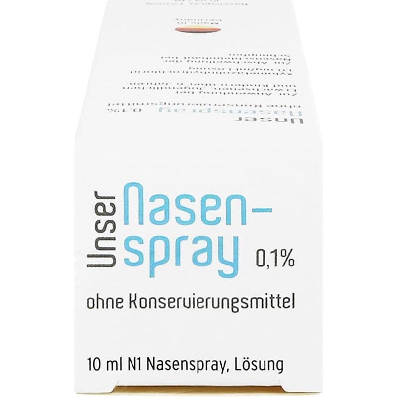 UNSER Nasenspray 0,1% ohne Konservierungsmittel