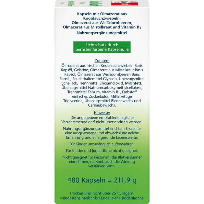 DOPPELHERZ Knobl.Kap.m.Mistel+Weißdorn+Vitamin B1