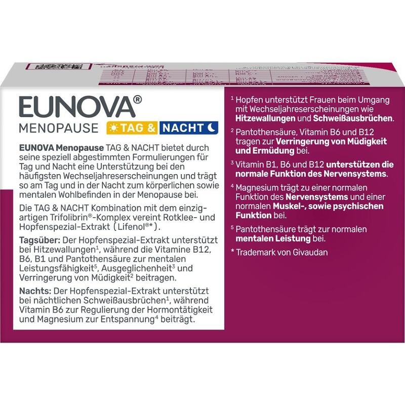 EUNOVA Menopause Tag & Nacht Tabletten