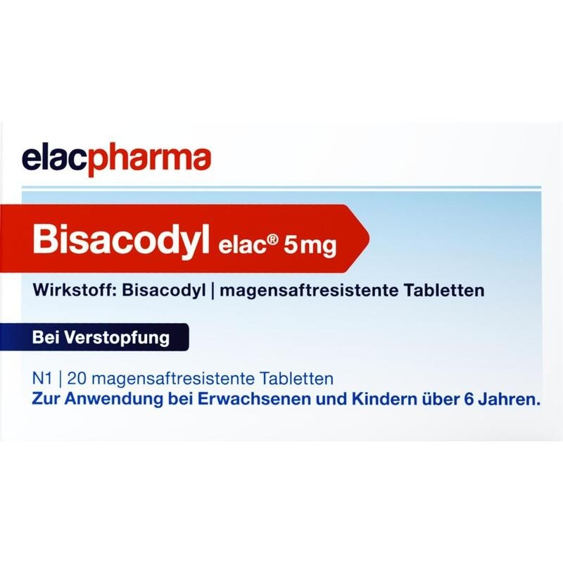 BISACODYL elac 5 mg magensaftresistente Tabletten