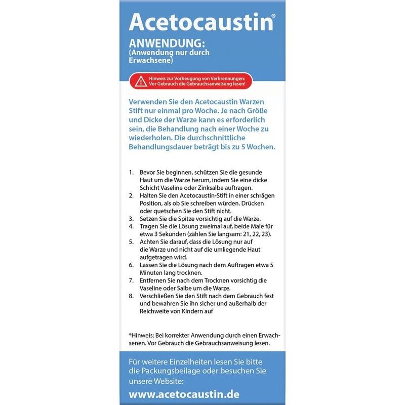 ACETOCAUSTIN Stift gegen Warzen